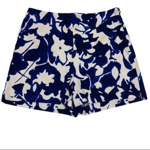 Zara Basic Glen 891 White Floral Print Short Small